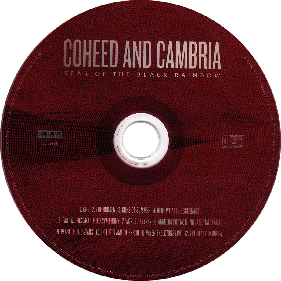 Cartula Cd de Coheed & Cambria - Year Of The Black Rainbow (Special Edition)