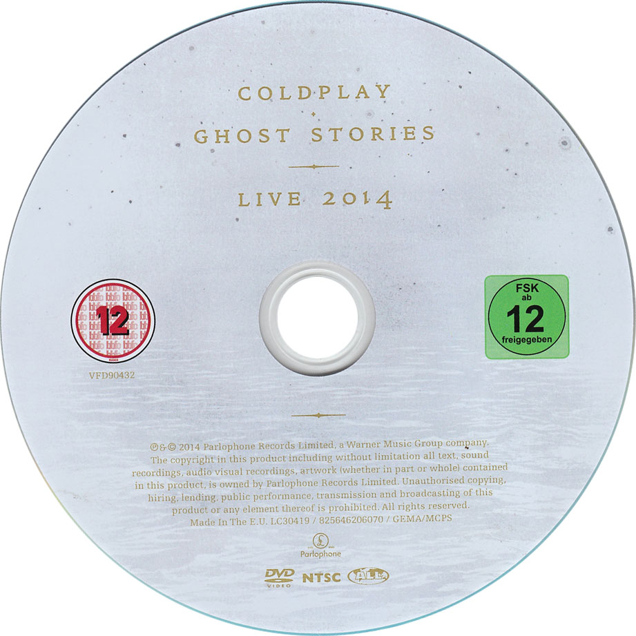 Cartula Dvd de Coldplay - Ghost Stories Live 2014