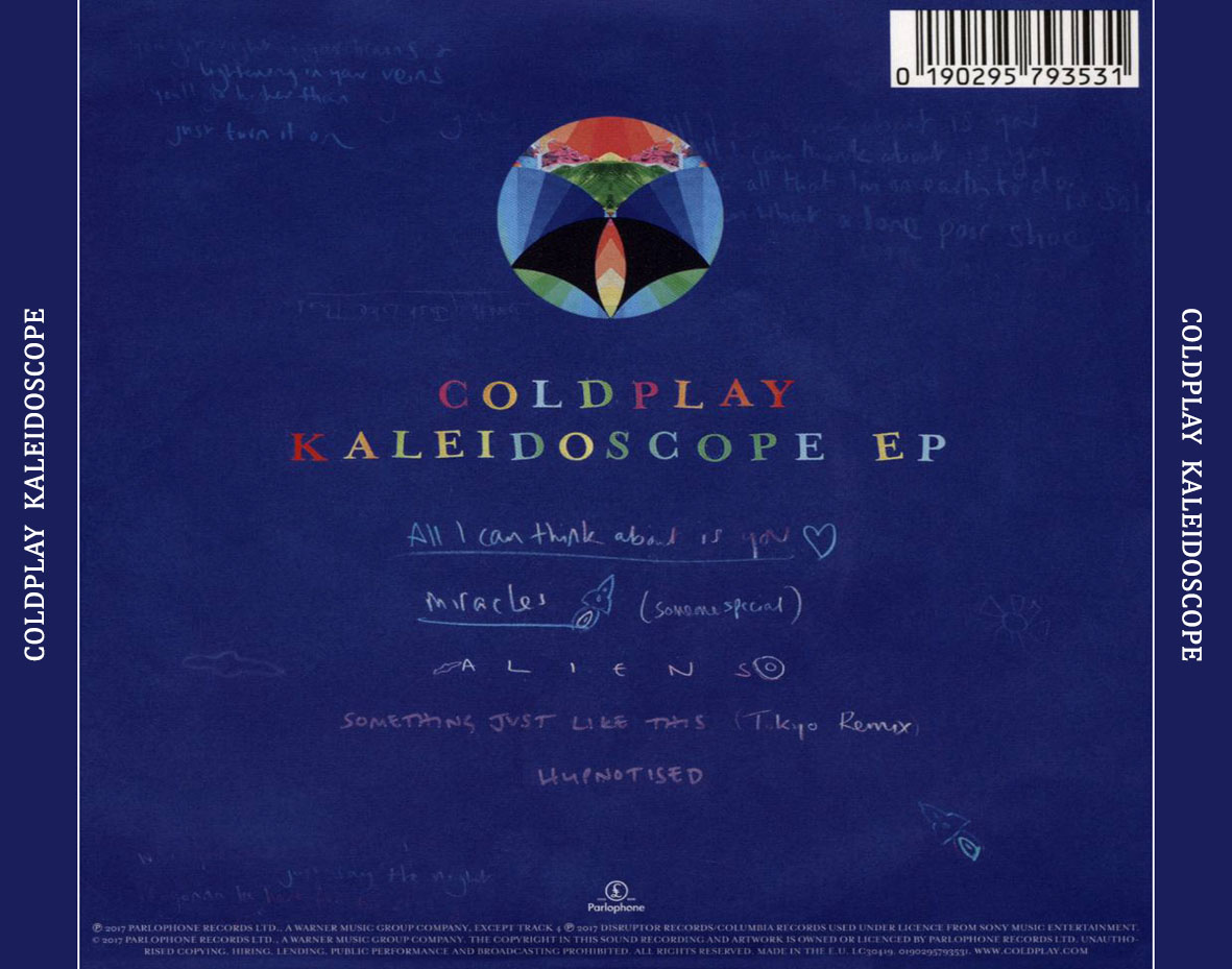 Cartula Trasera de Coldplay - Kaleidoscope (Ep)
