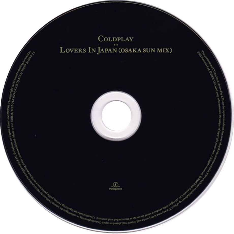 Cartula Cd de Coldplay - Lovers In Japan (Cd Single)