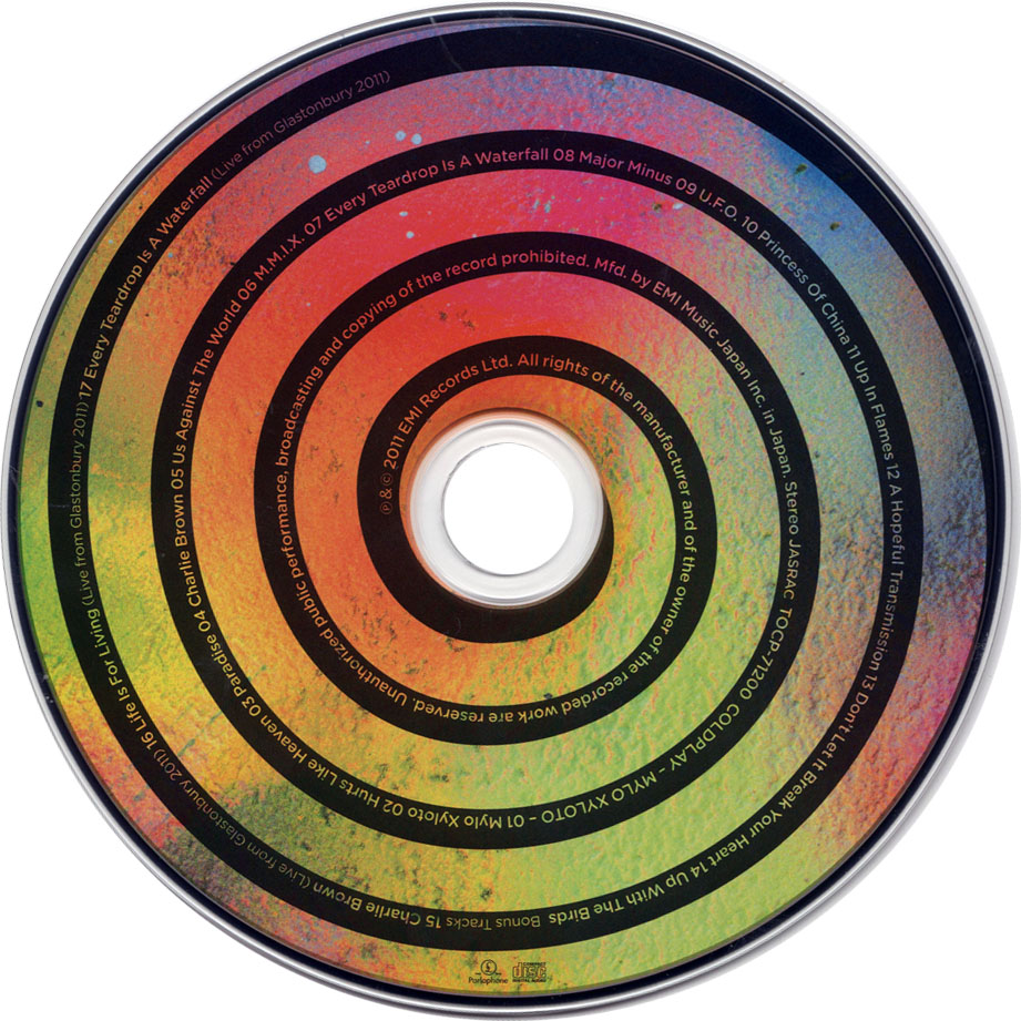 Cartula Cd de Coldplay - Mylo Xyloto (Japanese Edition)