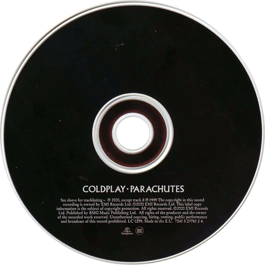 Cartula Cd de Coldplay - Parachutes