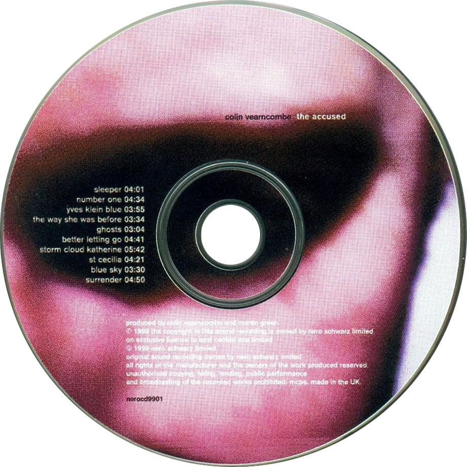 Cartula Cd de Colin Vearncombe - The Accused