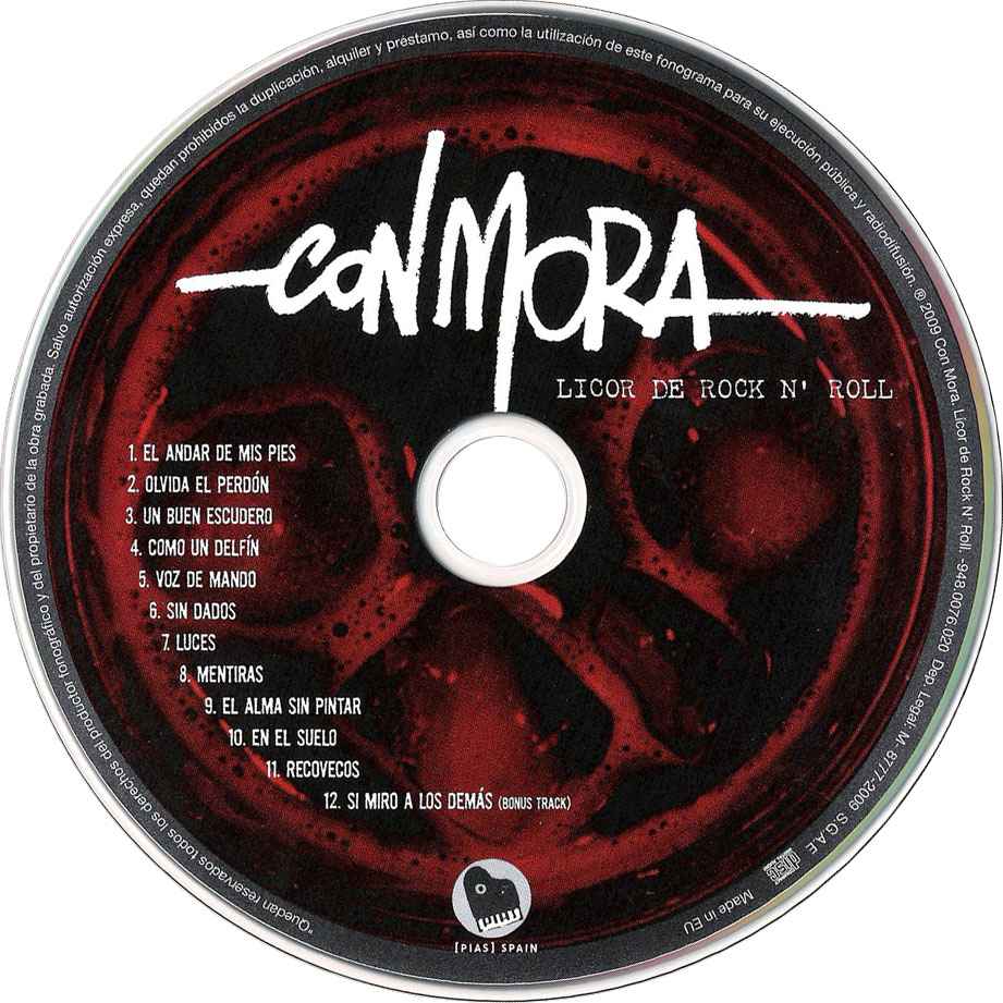 Cartula Cd de Con Mora - Licor De Rock N' Roll