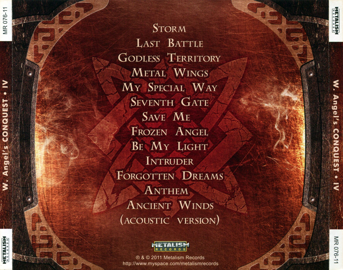 Cartula Trasera de Conquest - IV