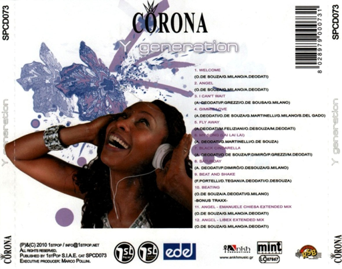 Cartula Trasera de Corona - Y Generation