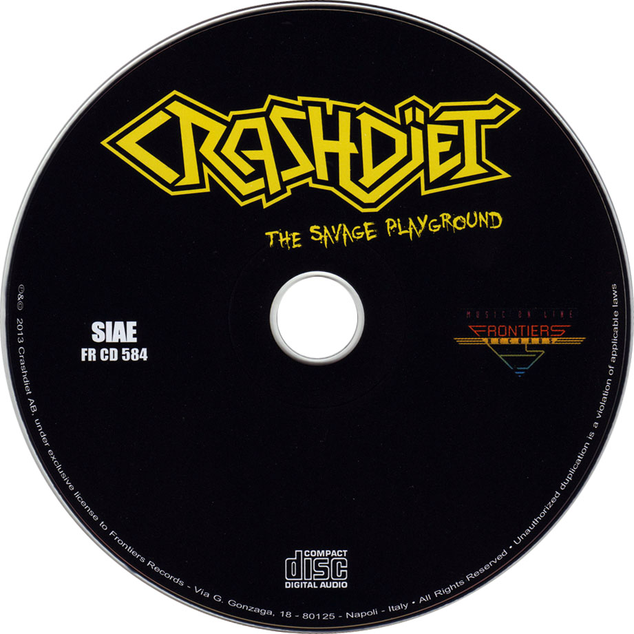 Cartula Cd de Crashdiet - The Savage Playground