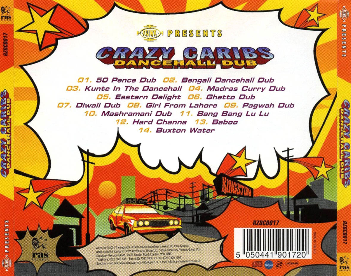 Cartula Trasera de Crazy Caribs - Dancehall Dub