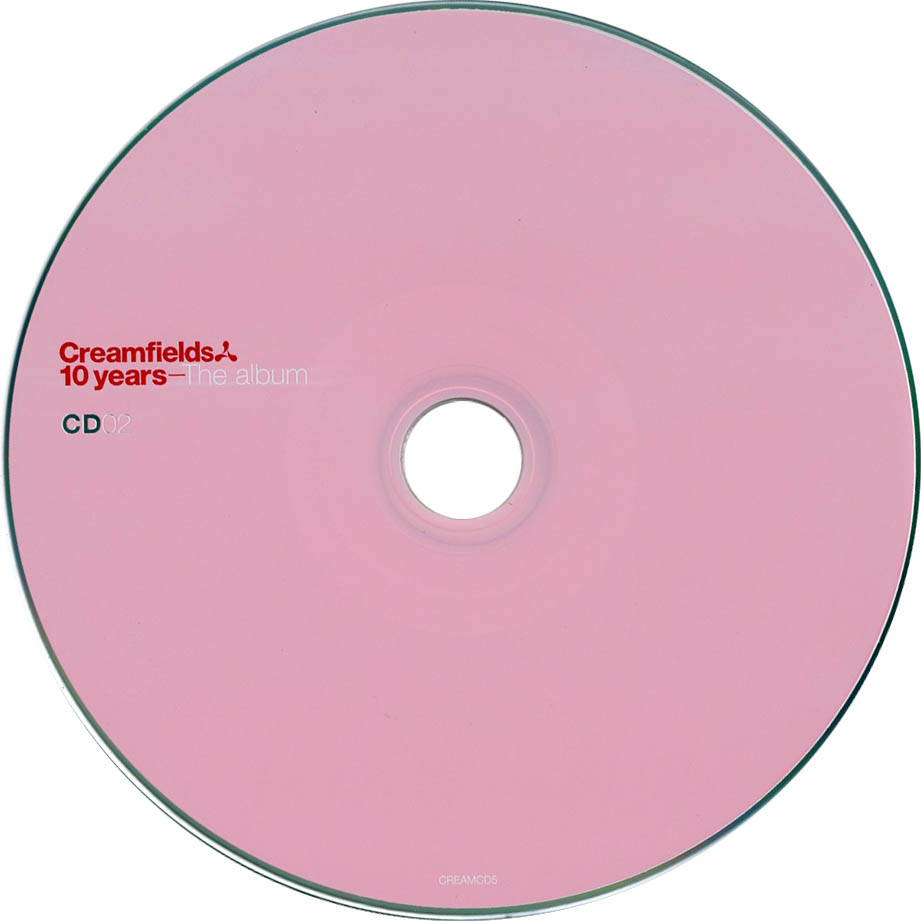 Cartula Cd2 de Creamfields 10 Years - The Album