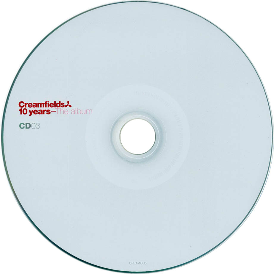 Cartula Cd3 de Creamfields 10 Years - The Album