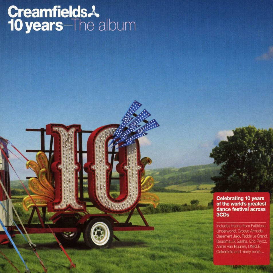 Cartula Frontal de Creamfields 10 Years - The Album