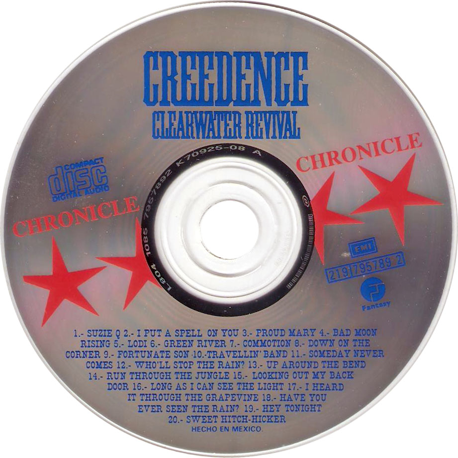 Cartula Cd de Creedence Clearwater Revival - Chronicle