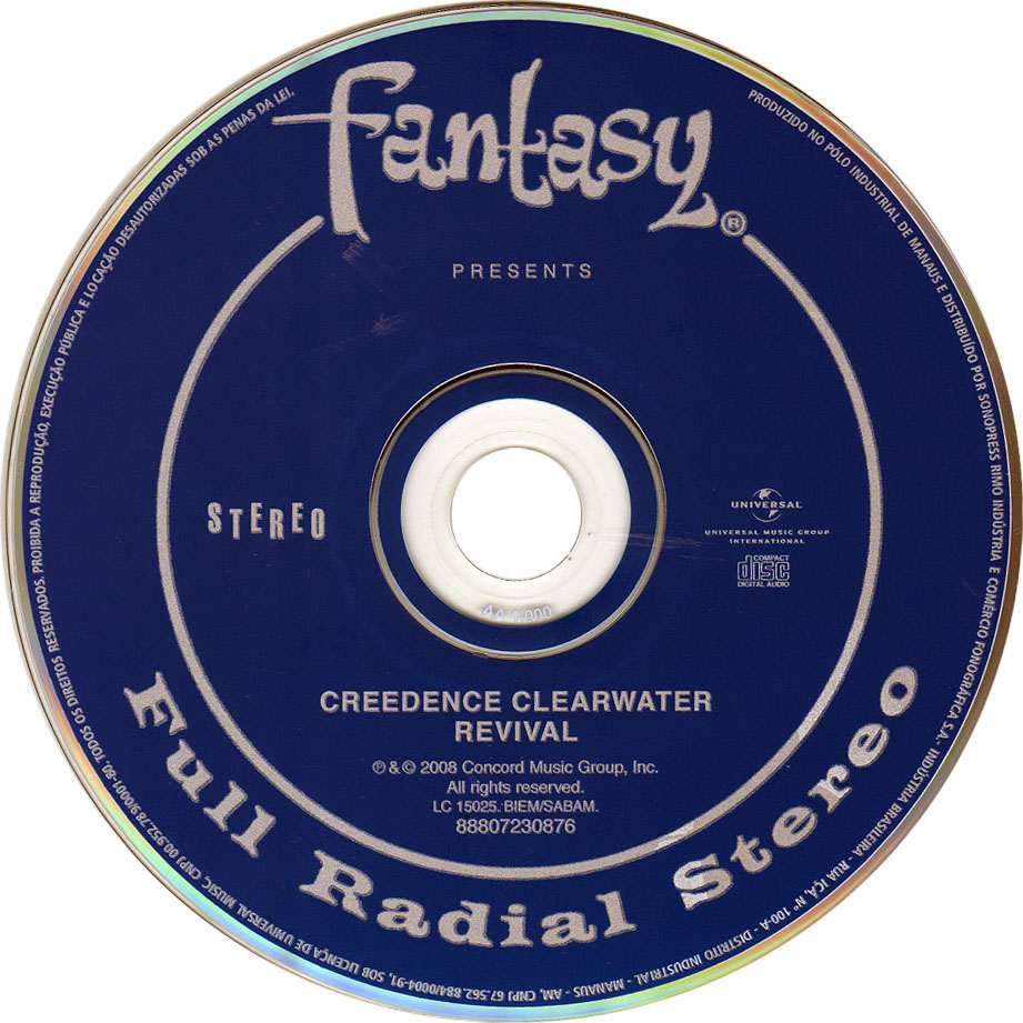 Cartula Cd de Creedence Clearwater Revival - Creedence Clearwater Revival (40th Anniversary Edition)