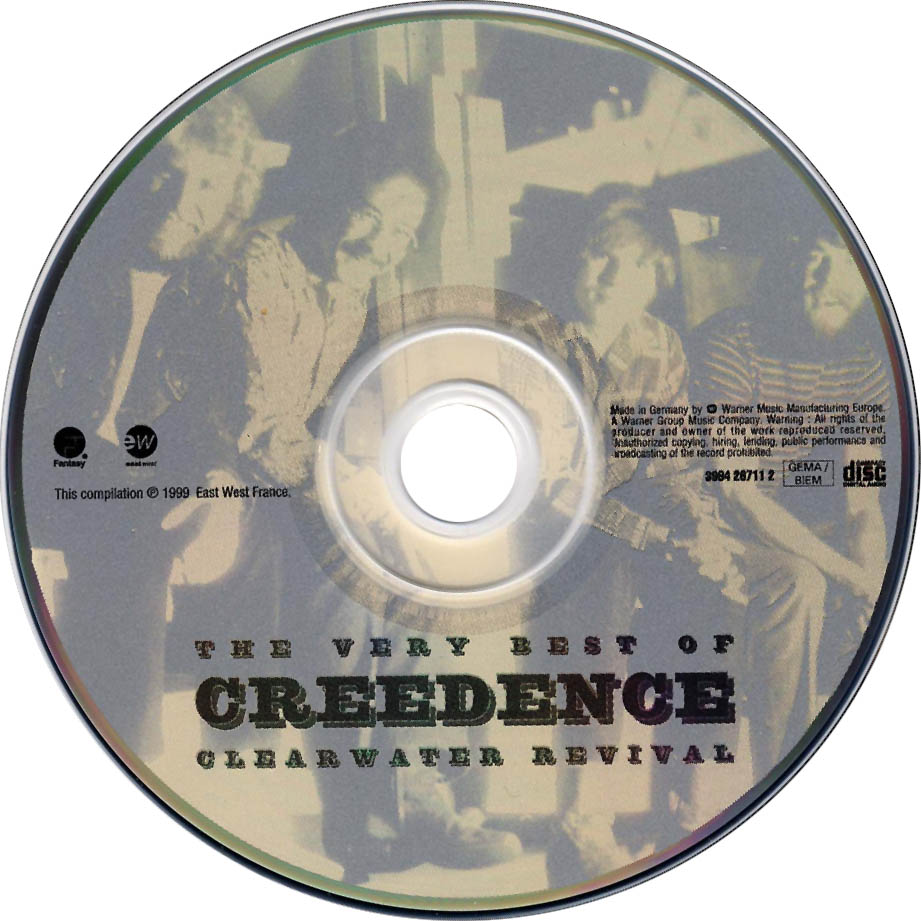 Cartula Cd de Creedence Clearwater Revival - The Very Best Of Creedence Clearwater Revival