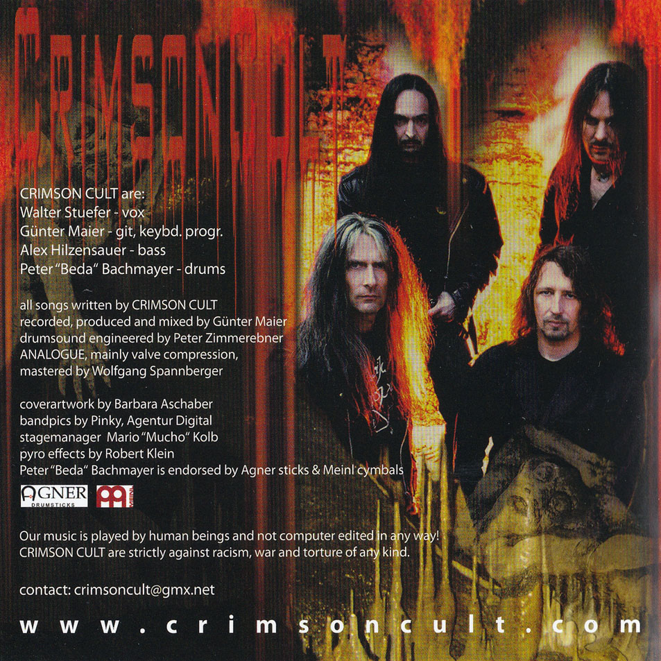 Cartula Interior Frontal de Crimson Cult - Crimson Cult