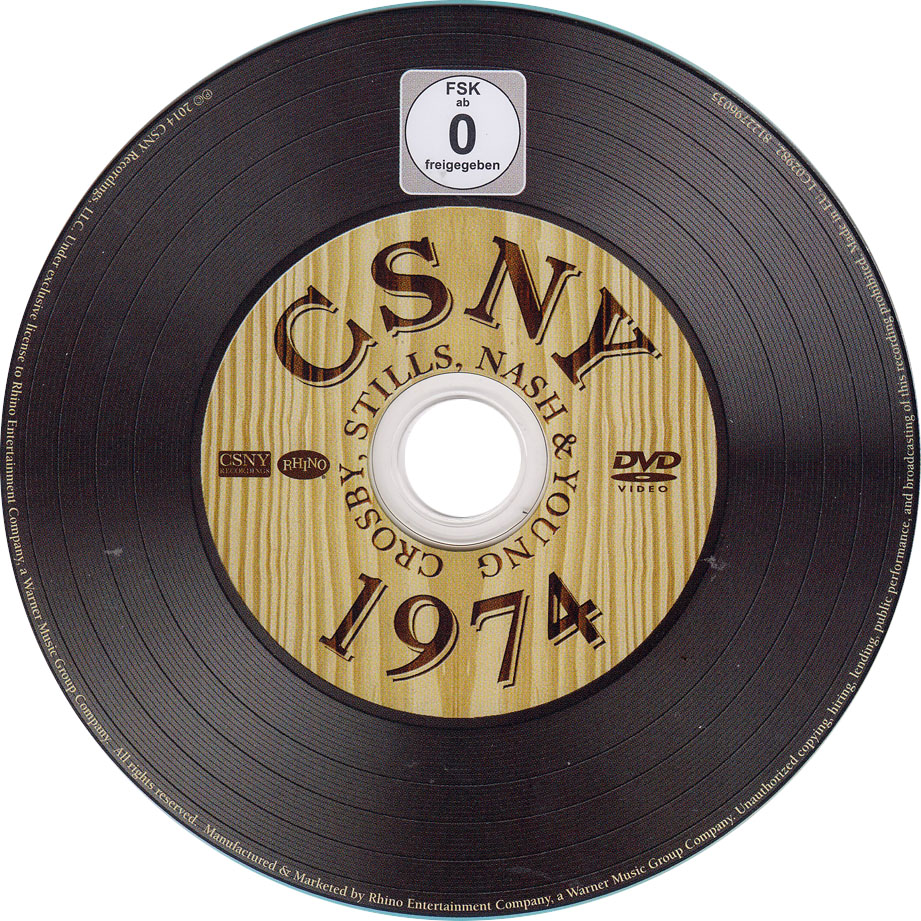 Cartula Dvd de Crosby, Stills, Nash & Young - Csny 1974