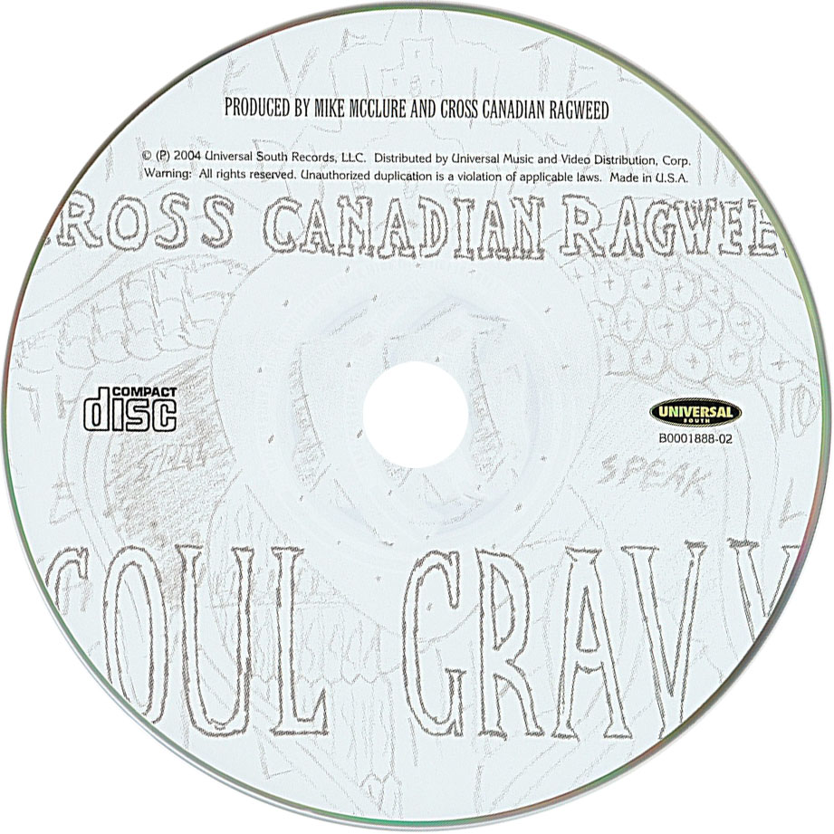 Cartula Cd de Cross Canadian Ragweed - Soul Gravy (Limited Edition)