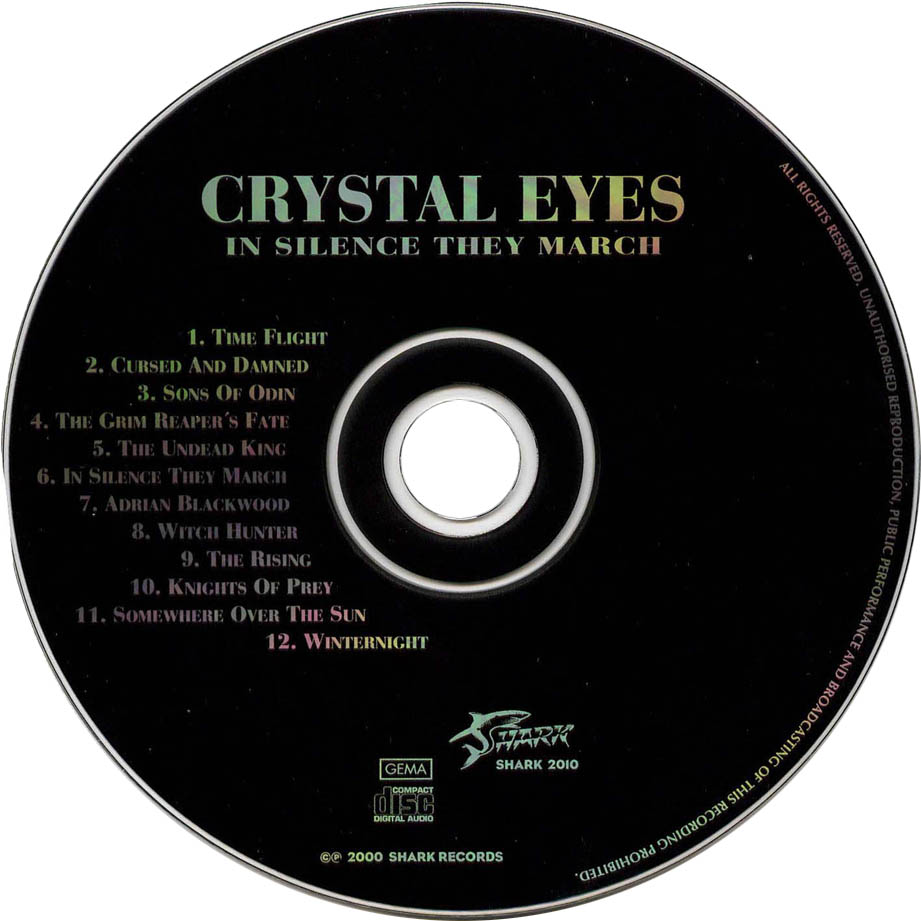 Cartula Cd de Crystal Eyes - In Silence They March