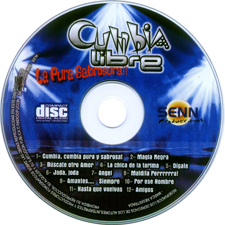 Car�tula Cd de Cumbia Libre - La Pura Sabrosura