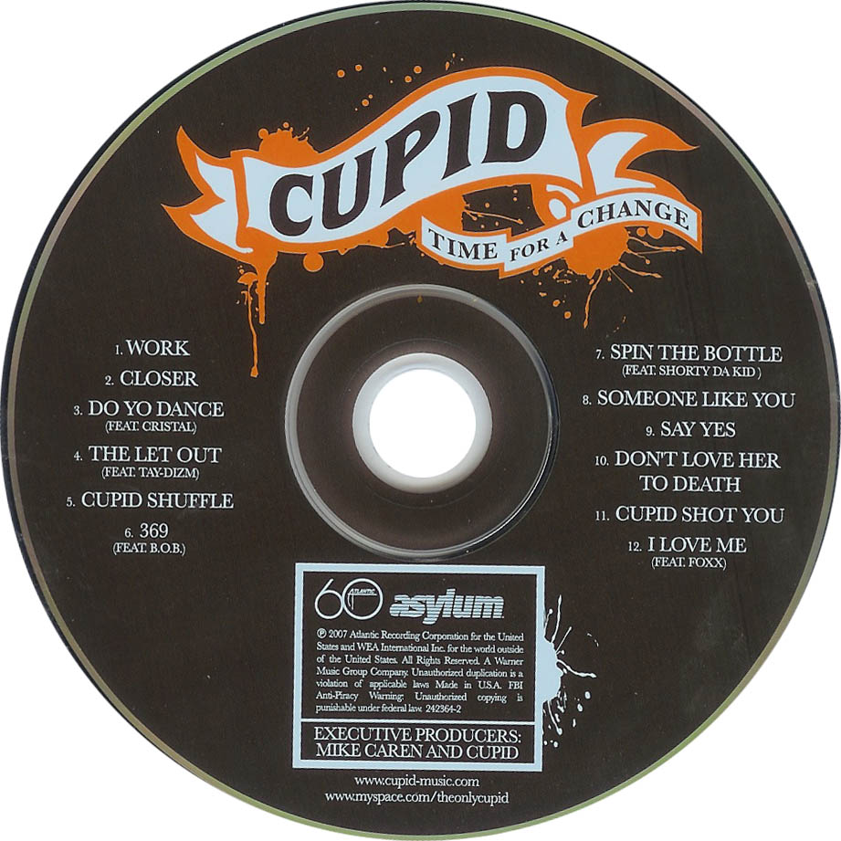 Cartula Cd de Cupid - Time For A Change