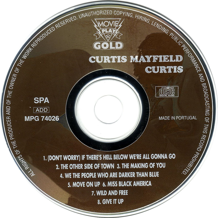 Cartula Cd de Curtis Mayfield - Curtis