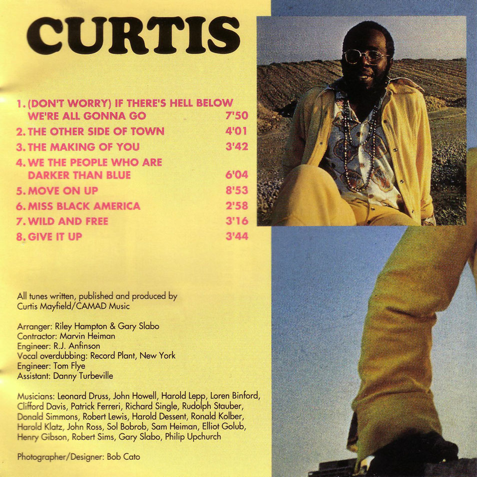 Cartula Interior Frontal de Curtis Mayfield - Curtis