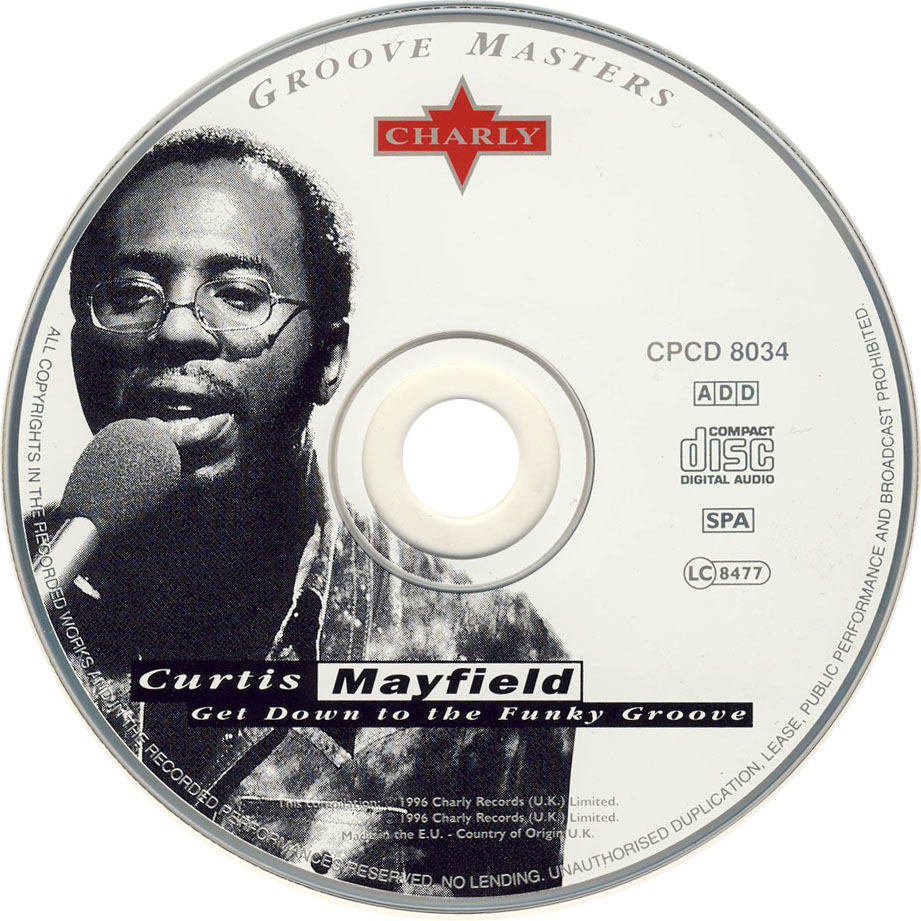 Cartula Cd de Curtis Mayfield - Get Down To The Funky Groove