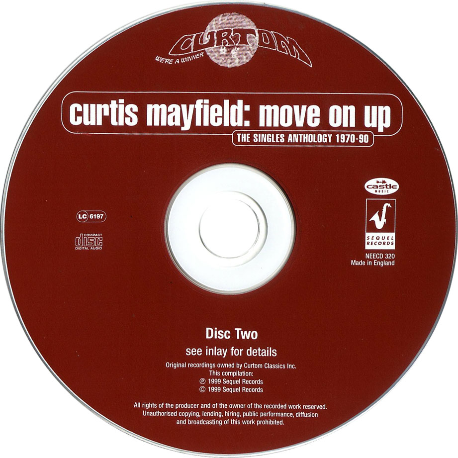 Cartula Cd2 de Curtis Mayfield - Move On Up: The Singles Anthology 1970-90