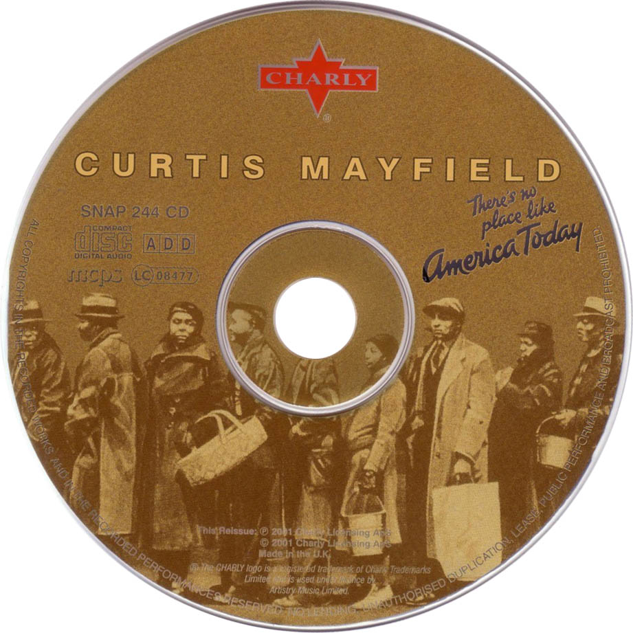 Cartula Cd de Curtis Mayfield - There's No Place Like America Today