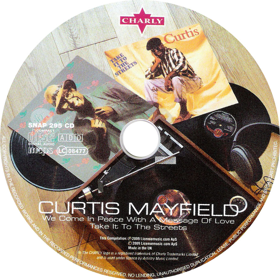 Cartula Cd de Curtis Mayfield - We Come In Peace... / Take It To The Streets