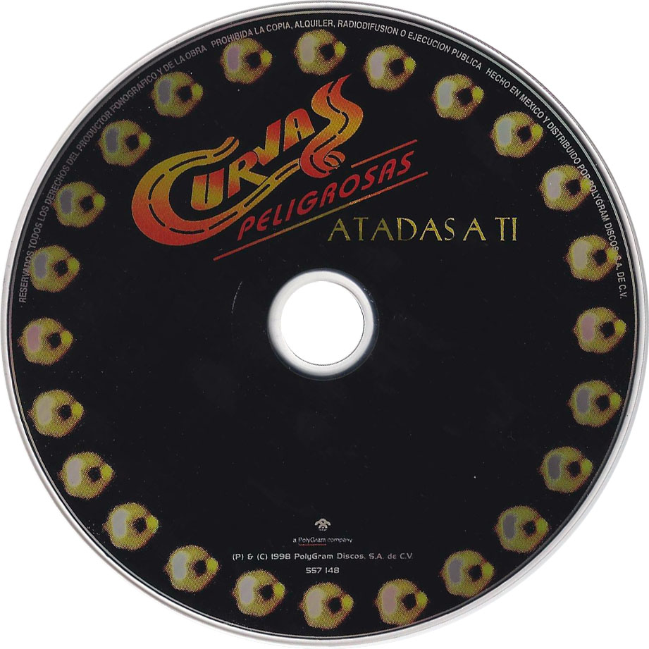 Cartula Cd de Curvas Peligrosas - Atadas A Ti