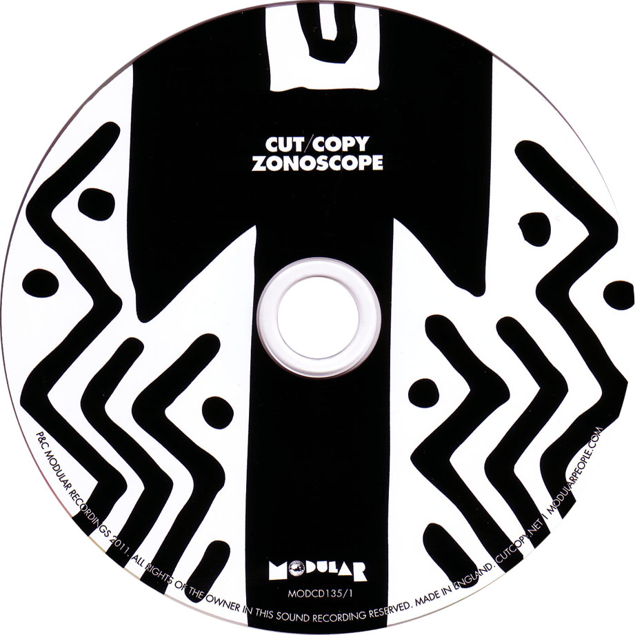 Cartula Cd de Cut Copy - Zonoscope