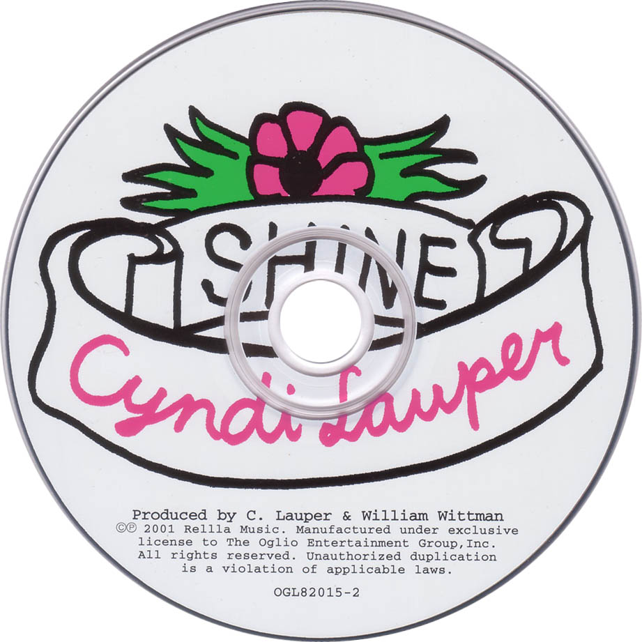 Cartula Cd de Cyndi Lauper - Shine