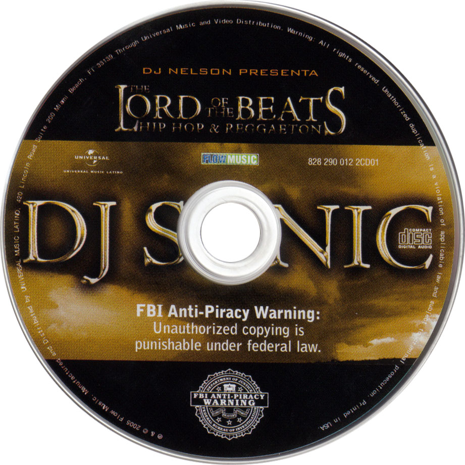Cartula Cd1 de Dj Sonic - The Lord Of The Beats