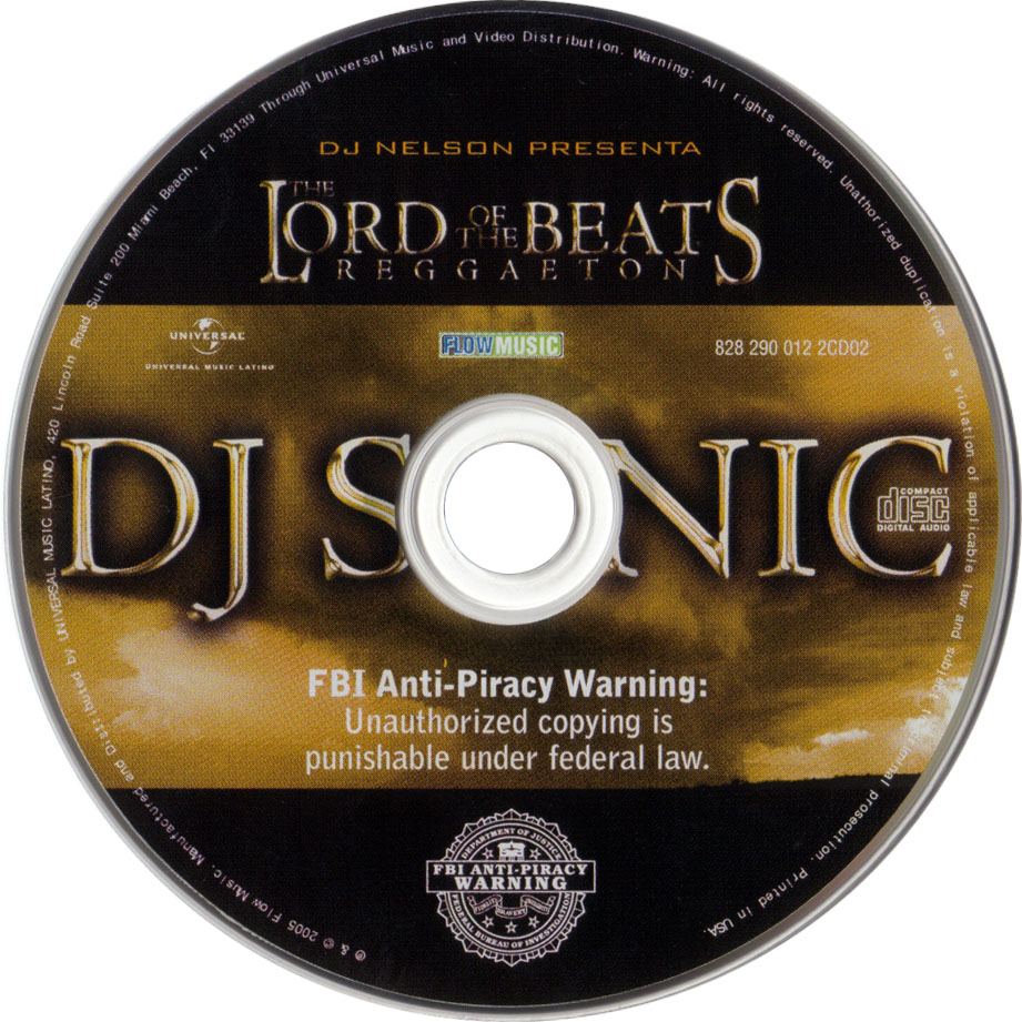 Cartula Cd2 de Dj Sonic - The Lord Of The Beats
