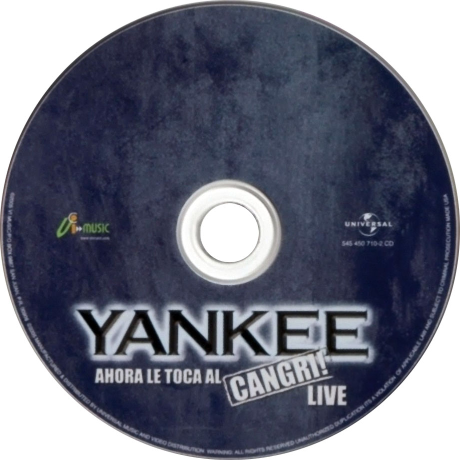 Cartula Cd de Daddy Yankee - Ahora Le Toca Al Cangri! Live
