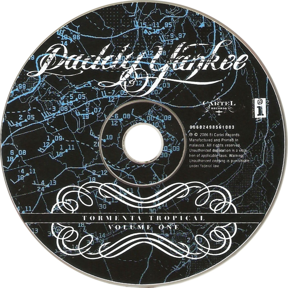 Cartula Cd de Daddy Yankee - Tormenta Tropical Volume 1