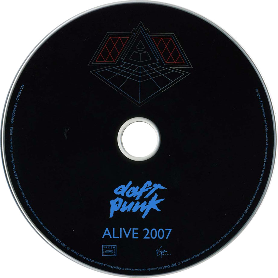 Cartula Cd de Daft Punk - Alive 2007