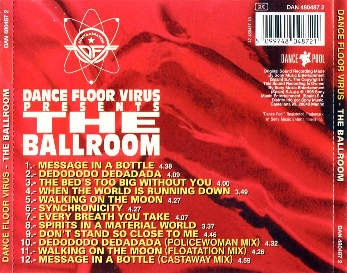 Cartula Trasera de Dance Floor Virus - The Ballroom