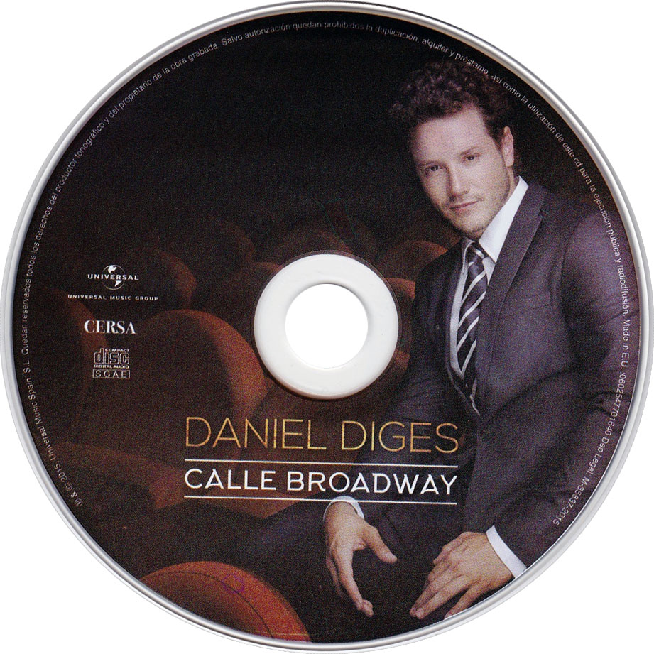 Cartula Cd de Daniel Diges - Calle Broadway