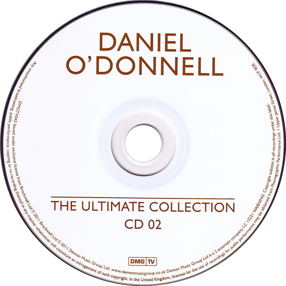 Cartula Cd2 de Daniel O'donnell - The Ultimate Collection