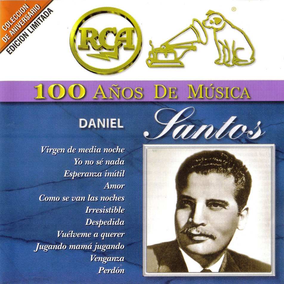Cartula Frontal de Daniel Santos - Rca 100 Aos De Musica
