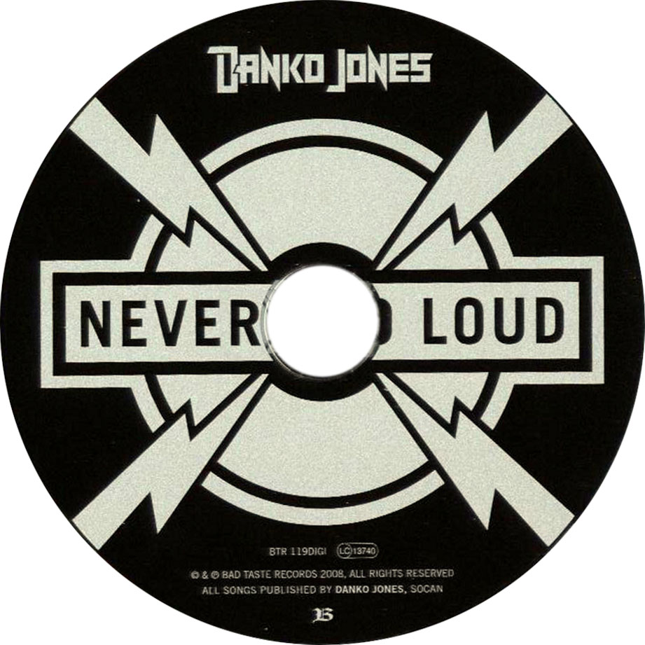 Cartula Cd de Danko Jones - Never Too Loud (Limited Edition)