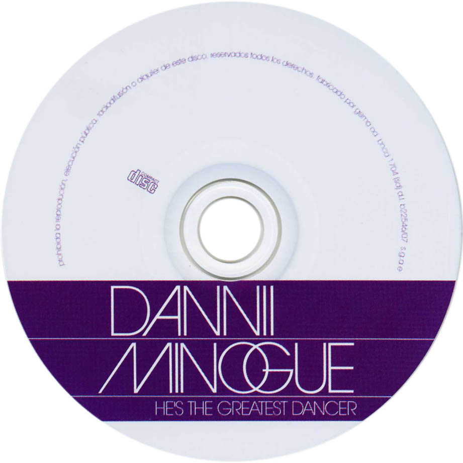 Cartula Cd de Dannii Minogue - He's The Greatest Dancer (Cd Single)