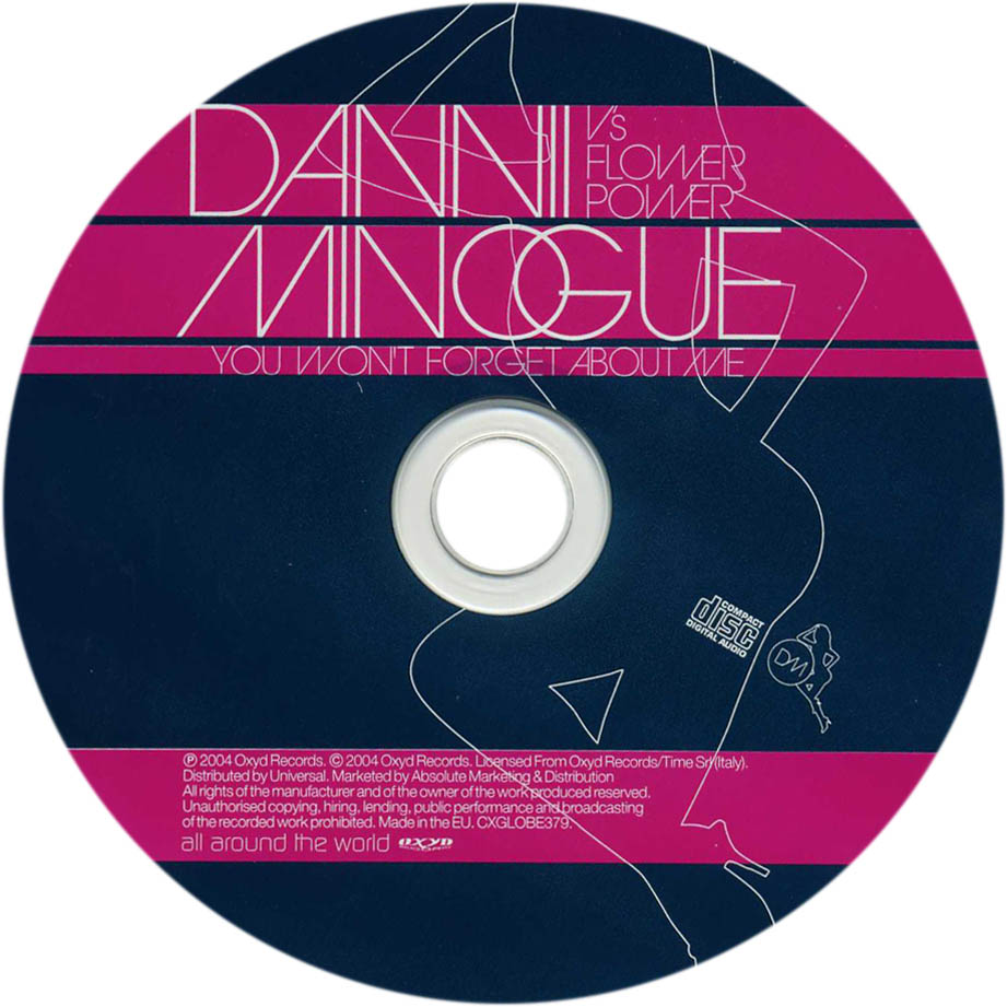 Cartula Cd de Dannii Minogue - You Won't Forget About Me (Cd Single)