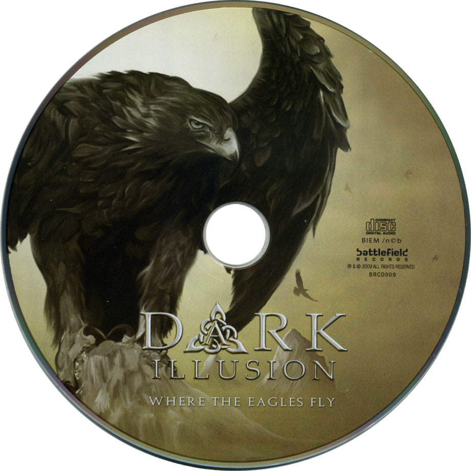 Cartula Cd de Dark Illusion - Where The Eagles Fly