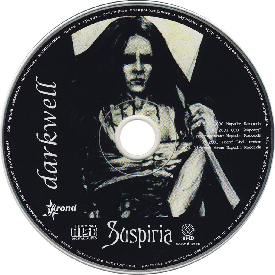 Cartula Cd de Darkwell - Suspiria