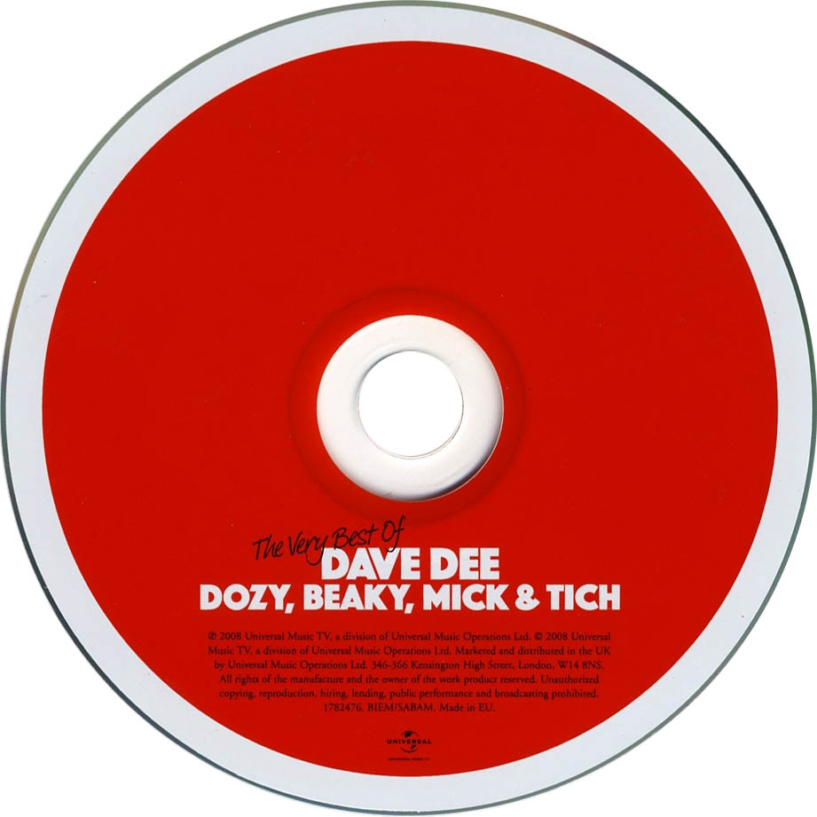 Cartula Cd de Dave Dee, Dozy, Beaky, Mick & Tich - The Very Best Of Dave Dee, Dozy, Beaky, Mick & Tich