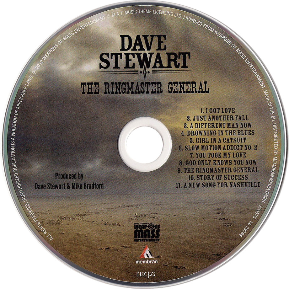 Cartula Cd de Dave Stewart - The Ringmaster General