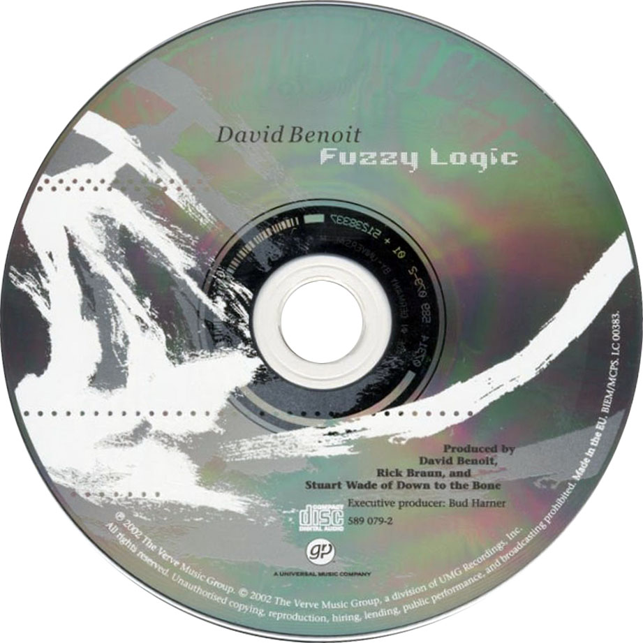 Cartula Cd de David Benoit - Fuzzy Logic